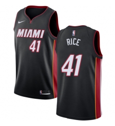 Men's Nike Miami Heat #41 Glen Rice Swingman Black Road NBA Jersey - Icon Edition