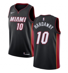 Men's Nike Miami Heat #10 Tim Hardaway Swingman Black Road NBA Jersey - Icon Edition