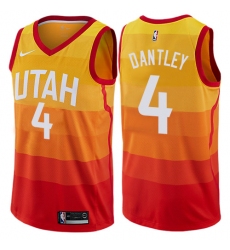 Women's Nike Utah Jazz #4 Adrian Dantley Swingman Orange NBA Jersey - City Edition