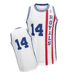 Men's Adidas Sacramento Kings #14 Oscar Robertson Authentic White Throwback NBA Jersey