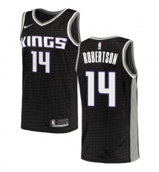 Youth Nike Sacramento Kings #14 Oscar Robertson Authentic Black NBA Jersey Statement Edition