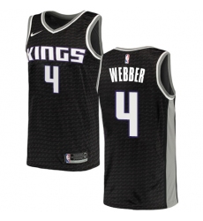 Women's Nike Sacramento Kings #4 Chris Webber Authentic Black NBA Jersey Statement Edition