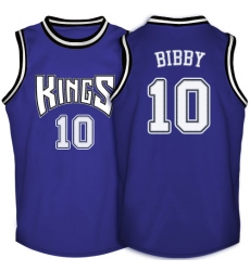 Men's Adidas Sacramento Kings #10 Mike Bibby Authentic Purple Throwback NBA Jersey