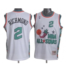 Men's Mitchell and Ness Sacramento Kings #2 Mitch Richmond Authentic White 1996 All Star Throwback NBA Jersey