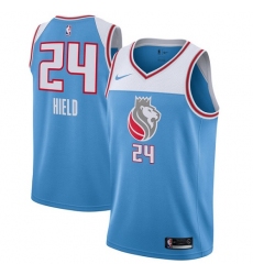 Men's Nike Sacramento Kings #24 Buddy Hield Authentic Blue NBA Jersey - City Edition