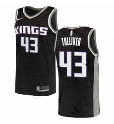 Men's Nike Sacramento Kings #43 Anthony Tolliver Authentic Black NBA Jersey Statement Edition