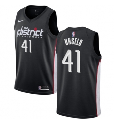 Youth Nike Washington Wizards #41 Wes Unseld Swingman Black NBA Jersey - City Edition