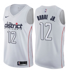 Men's Nike Washington Wizards #12 Kelly Oubre Jr. Authentic White NBA Jersey - City Edition