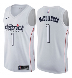 Men's Nike Washington Wizards #1 Chris McCullough Authentic White NBA Jersey - City Edition