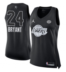 Women's Nike Los Angeles Lakers #24 Kobe Bryant Swingman Black 2018 All-Star Game NBA Jersey