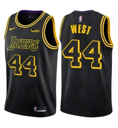 Youth Nike Los Angeles Lakers #44 Jerry West Swingman Black NBA Jersey - City Edition