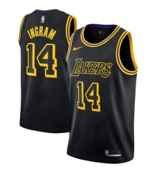 Youth Nike Los Angeles Lakers #14 Brandon Ingram Swingman Black NBA Jersey - City Edition