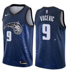 Men's Nike Orlando Magic #9 Nikola Vucevic Authentic Blue NBA Jersey - City Edition