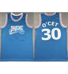 Men's Perc #30 O'Cet Movie Blue Stitched Basketball jersey