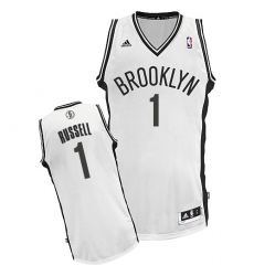 Women's Adidas Brooklyn Nets #1 D'Angelo Russell Swingman White Home NBA Jersey