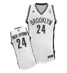 Women's Adidas Brooklyn Nets #24 Rondae Hollis-Jefferson Swingman White Home NBA Jersey