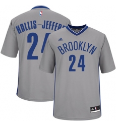 Youth Adidas Brooklyn Nets #24 Rondae Hollis-Jefferson Swingman Gray Alternate NBA Jersey