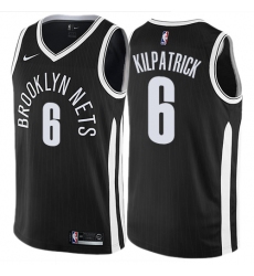 Men's Nike Brooklyn Nets #6 Sean Kilpatrick Authentic Black NBA Jersey - City Edition