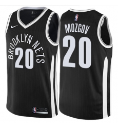 Men's Nike Brooklyn Nets #20 Timofey Mozgov Swingman Black NBA Jersey - City Edition