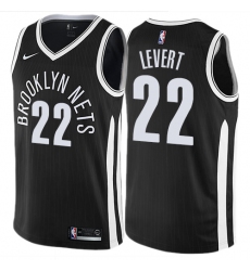 Men's Nike Brooklyn Nets #22 Caris LeVert Swingman Black NBA Jersey - City Edition