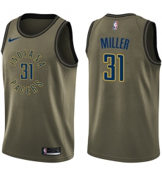 Youth Nike Indiana Pacers #31 Reggie Miller Swingman Green Salute to Service NBA Jersey