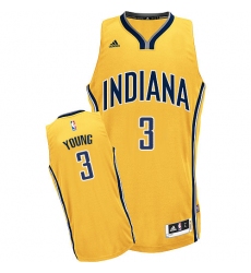 Youth Adidas Indiana Pacers #3 Joe Young Swingman Gold Alternate NBA Jersey