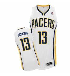 Women's Adidas Indiana Pacers #13 Mark Jackson Authentic White Home NBA Jersey