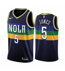 Men's New Orleans Pelicans #5 Herbert Jones 2022-23 Black City Edition Stitched Basketball Jersey