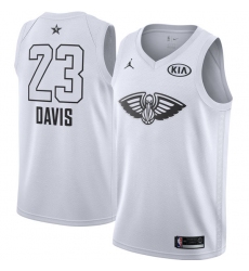 Men's Nike Jordan New Orleans Pelicans #23 Anthony Davis Swingman White 2018 All-Star Game NBA Jersey