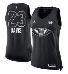 Women's Nike Jordan New Orleans Pelicans #23 Anthony Davis Swingman Black 2018 All-Star Game NBA Jersey