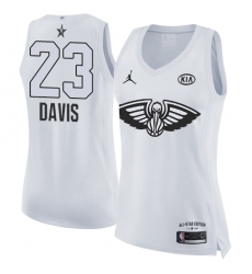 Women's Nike Jordan New Orleans Pelicans #23 Anthony Davis Swingman White 2018 All-Star Game NBA Jersey