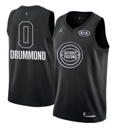 Men's Nike Detroit Pistons #0 Andre Drummond Swingman Black 2018 All-Star Game NBA Jersey