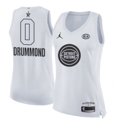 Women's Nike Detroit Pistons #0 Andre Drummond Swingman White 2018 All-Star Game NBA Jersey