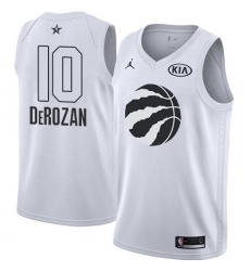 Men's Nike Jordan Toronto Raptors #10 DeMar DeRozan Swingman White 2018 All-Star Game NBA Jersey