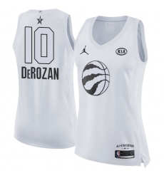 Women's Nike Jordan Toronto Raptors #10 DeMar DeRozan Swingman White 2018 All-Star Game NBA Jersey