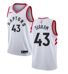 Men's Nike Toronto Raptors #43 Pascal Siakam Authentic White NBA Jersey - Association Edition