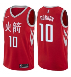 Men's Nike Houston Rockets #10 Eric Gordon Authentic Red NBA Jersey - City Edition