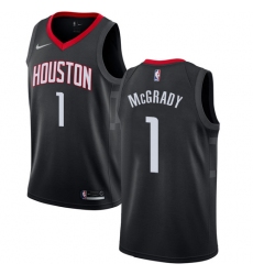 Youth Nike Houston Rockets #1 Tracy McGrady Authentic Black Alternate NBA Jersey Statement Edition