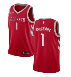 Youth Nike Houston Rockets #1 Tracy McGrady Swingman Red Road NBA Jersey - Icon Edition