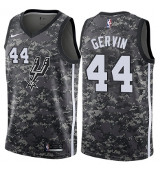 Men's Nike San Antonio Spurs #44 George Gervin Authentic Camo NBA Jersey - City Edition