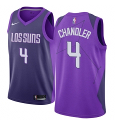 Women's Nike Phoenix Suns #4 Tyson Chandler Swingman Purple NBA Jersey - City Edition