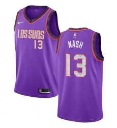 Youth Nike Phoenix Suns #13 Steve Nash Swingman Purple NBA Jersey - 2018 19 City Edition