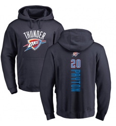 NBA Nike Oklahoma City Thunder #20 Gary Payton Navy Blue Backer Pullover Hoodie