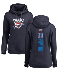 NBA Women's Nike Oklahoma City Thunder #20 Gary Payton Navy Blue Backer Pullover Hoodie