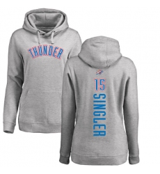 NBA Women's Nike Oklahoma City Thunder #15 Kyle Singler Ash Backer Pullover Hoodie