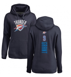 NBA Women's Nike Oklahoma City Thunder #9 Jerami Grant Navy Blue Backer Pullover Hoodie