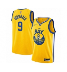 Women's Golden State Warriors #9 Andre Iguodala Swingman Gold Finished Basketball Jersey - Statement Edition