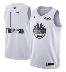 Men's Nike Jordan Golden State Warriors #11 Klay Thompson Swingman White 2018 All-Star Game NBA Jersey