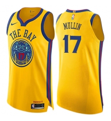 Youth Nike Golden State Warriors #17 Chris Mullin Swingman Gold NBA Jersey - City Edition