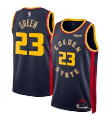 Men's Golden State Warriors #23 Draymond Green Navy 2024-25 City Edition Stitched Basketball Jersey